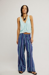 Days End Solar Linen Stripe Pants