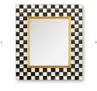 Courtly Check Enamel Wall Mirror