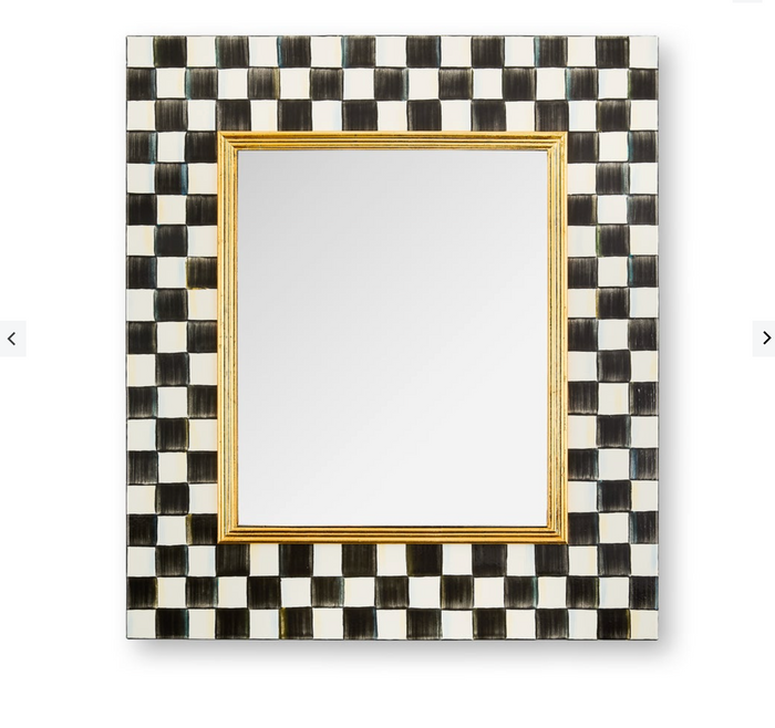 Courtly Check Enamel Wall Mirror