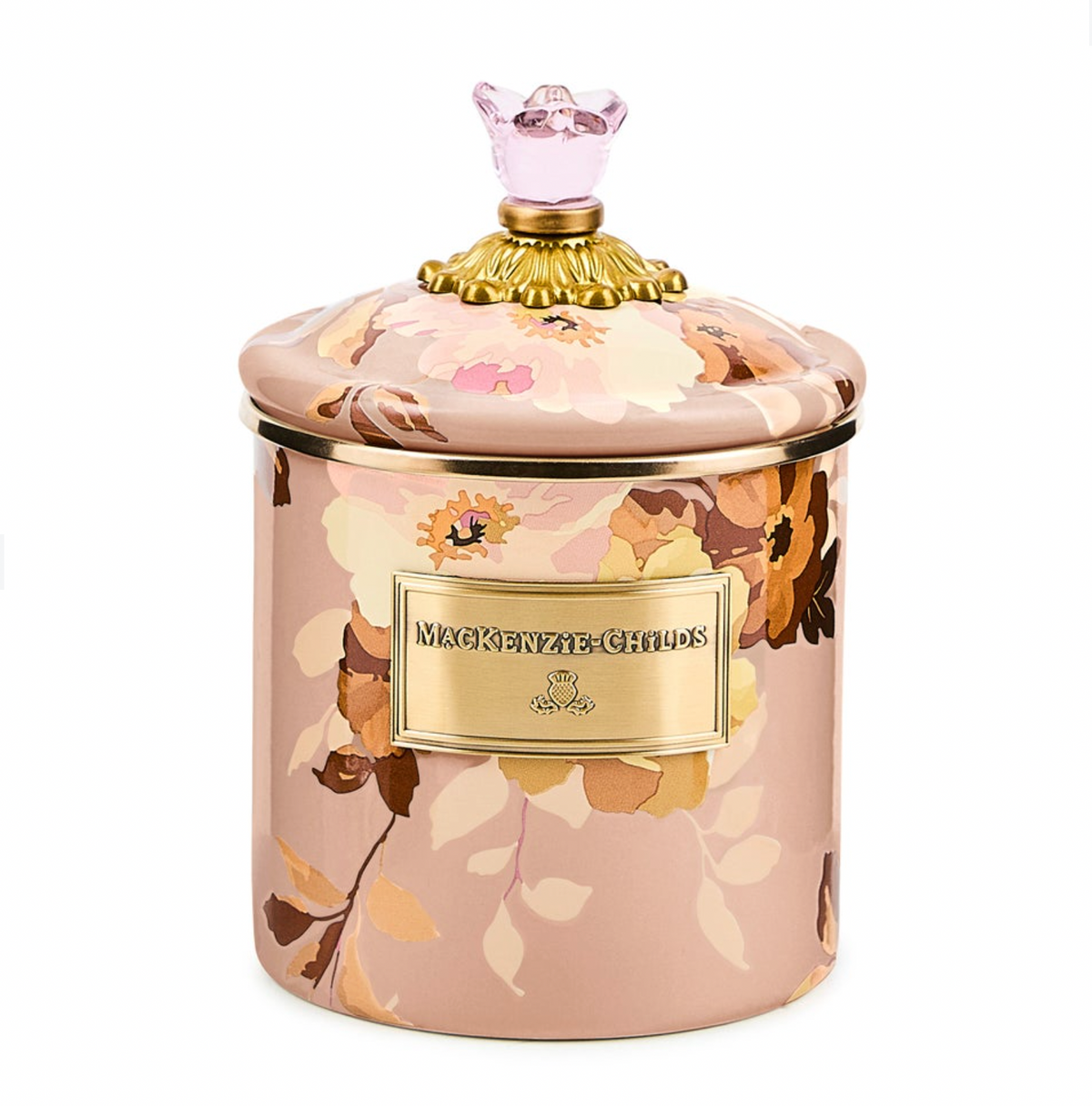 Wild Rose Mauve Small Canister