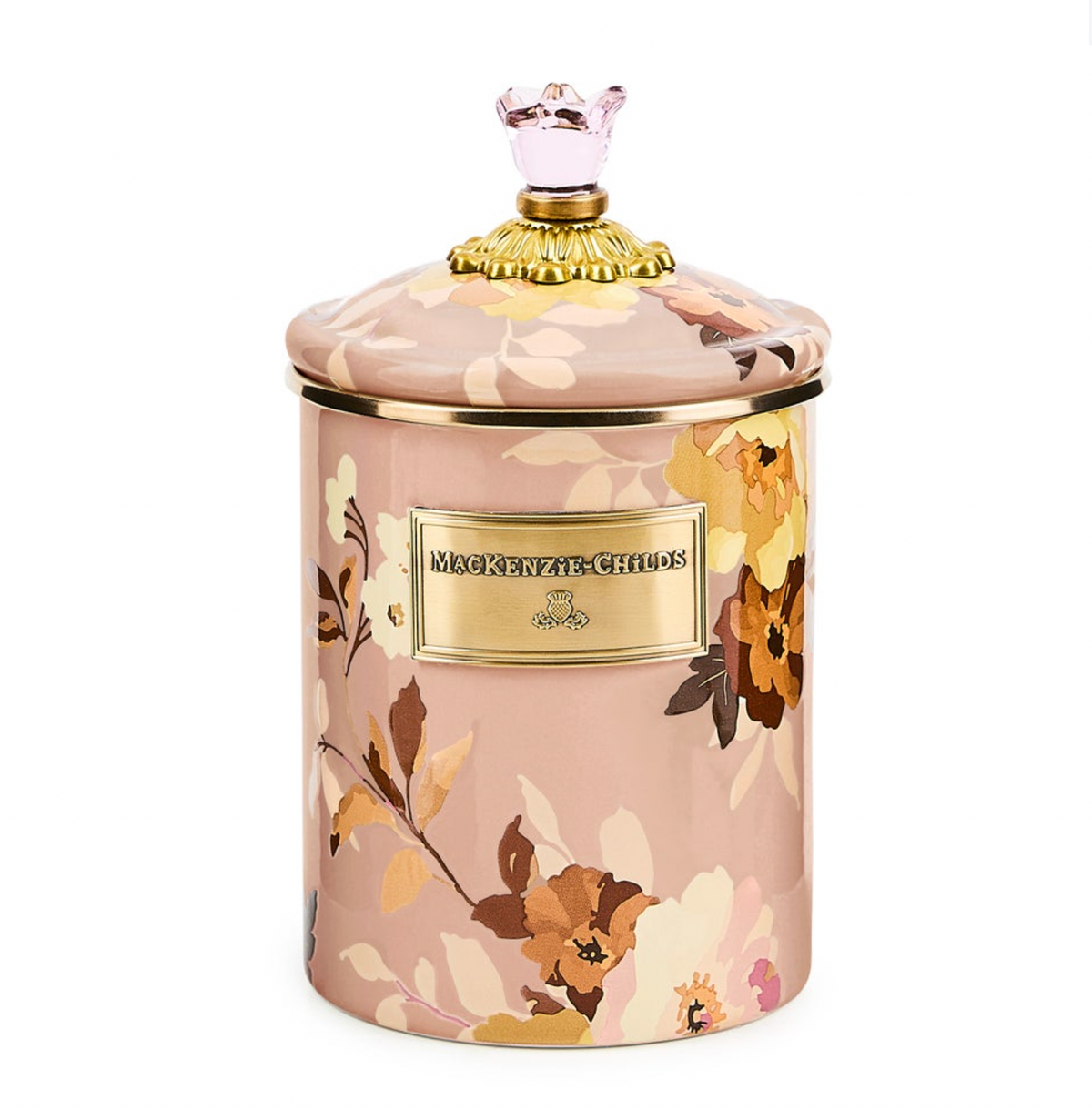 Wild Rose Mauve Medium Canister