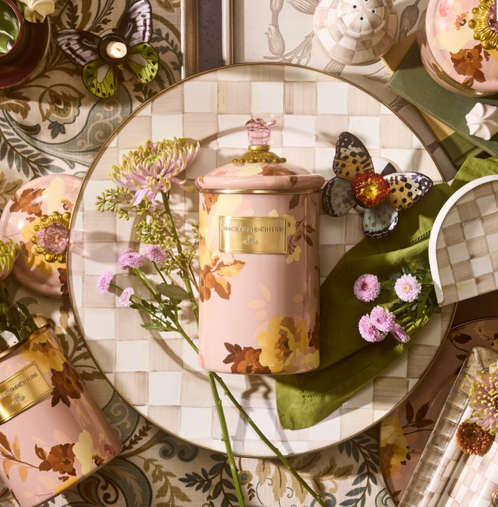 Wild Rose Mauve Large Canister
