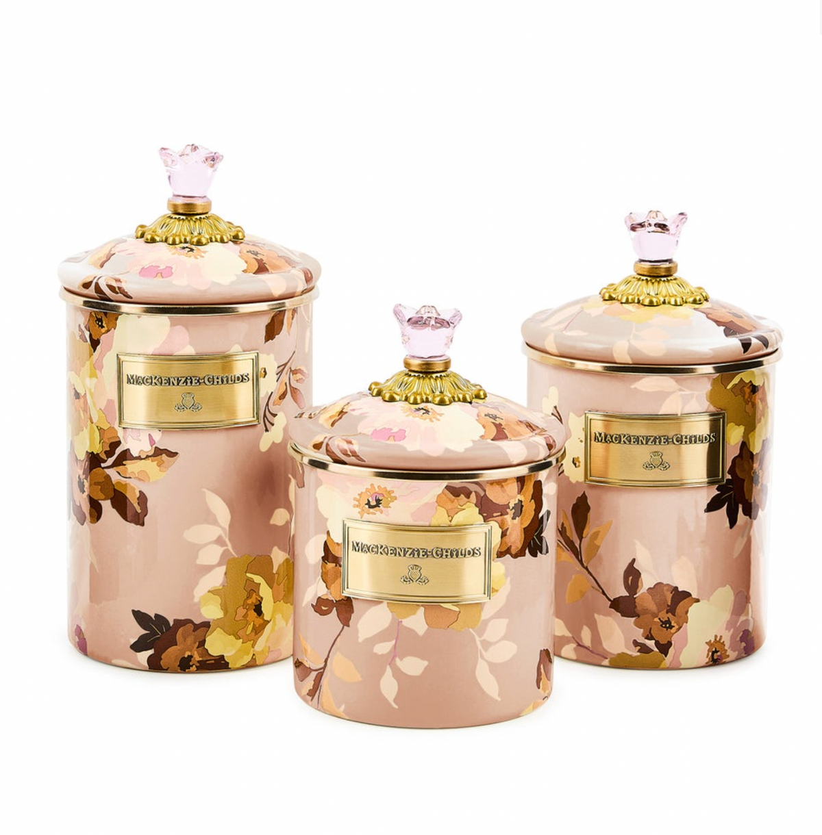 Wild Rose Mauve Large Canister
