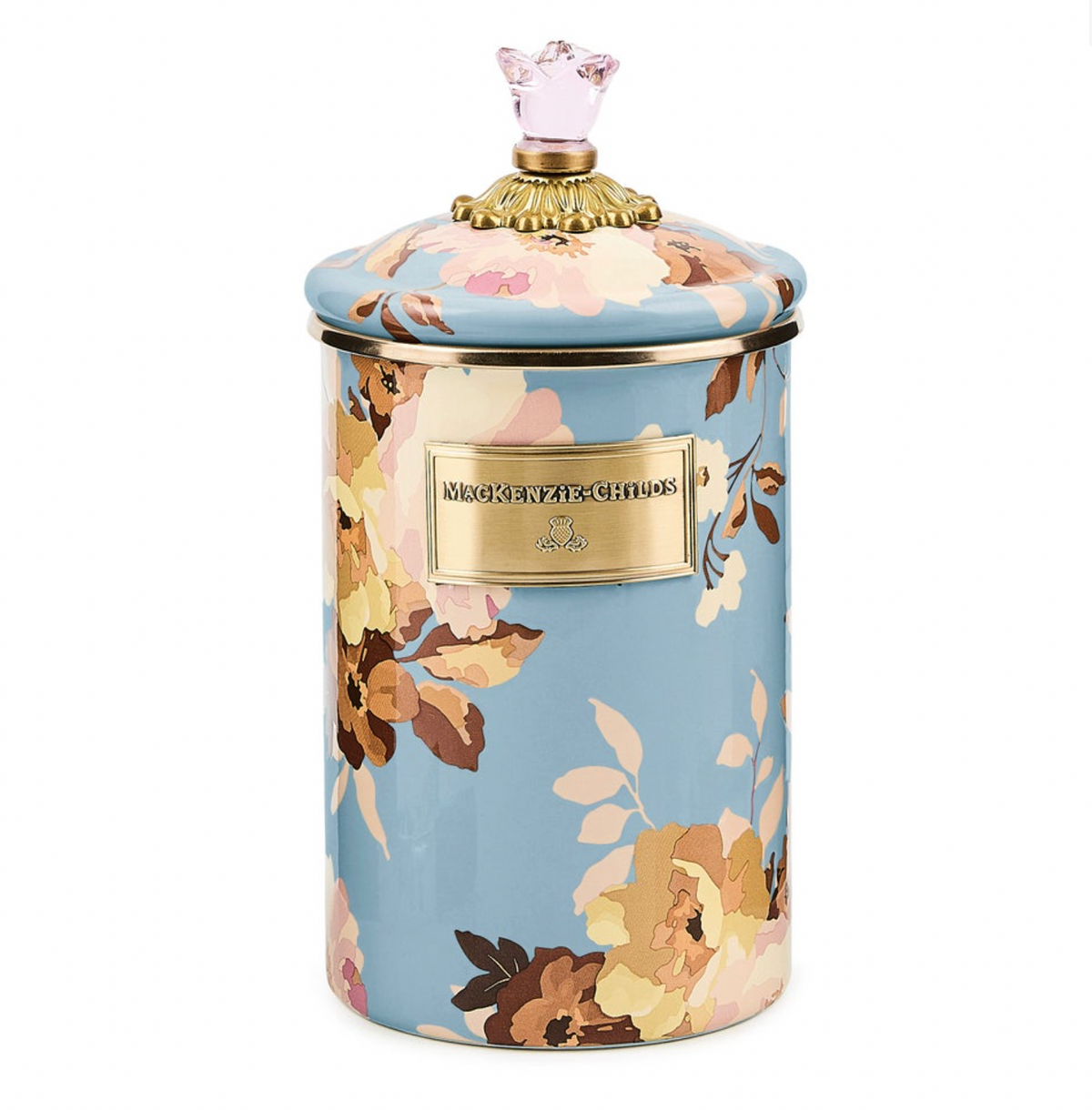 Wild Rose Slate Large Canister