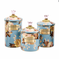 Wild Rose Slate Large Canister