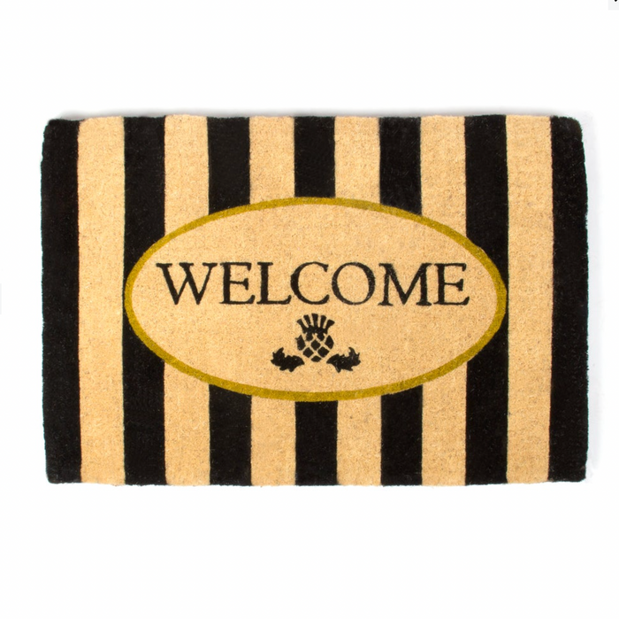 Welcome Awning Stripe Entrance Mat