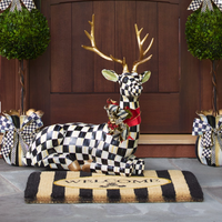 Welcome Awning Stripe Entrance Mat