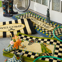 Welcome Awning Stripe Entrance Mat