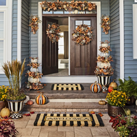 Welcome Awning Stripe Entrance Mat