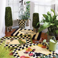 Welcome Awning Stripe Entrance Mat