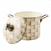 Mocha Check 7 Qt. Stockpot