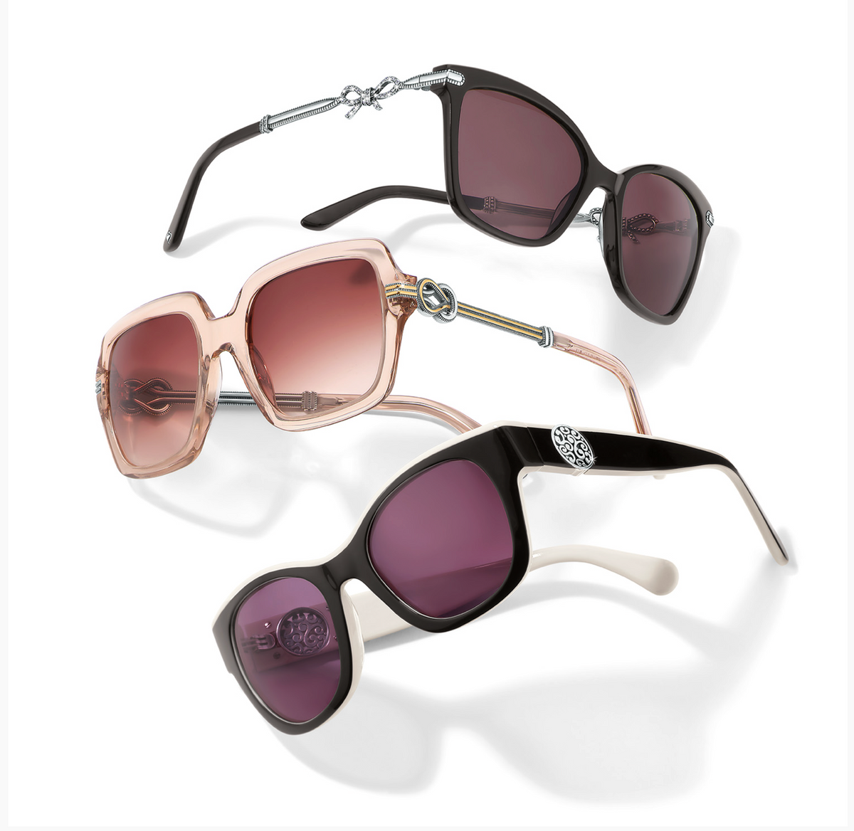 Contempo Medallion Dual Tone Sunglasses