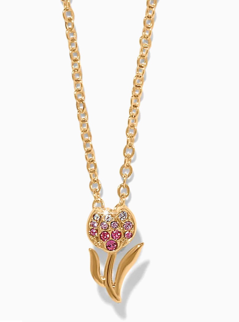 Enchanting Gem Tulip Necklace