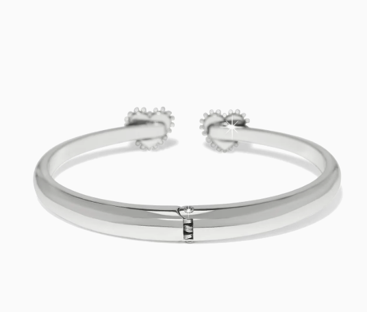 Pretty Tough Amour Heart Open Hinged Bangle