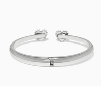 Pretty Tough Amour Heart Open Hinged Bangle