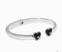 Pretty Tough Amour Heart Open Hinged Bangle