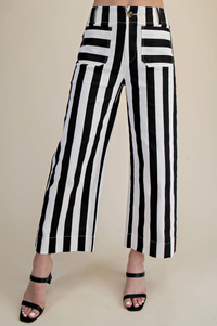 Colette Cropped Striped Pant