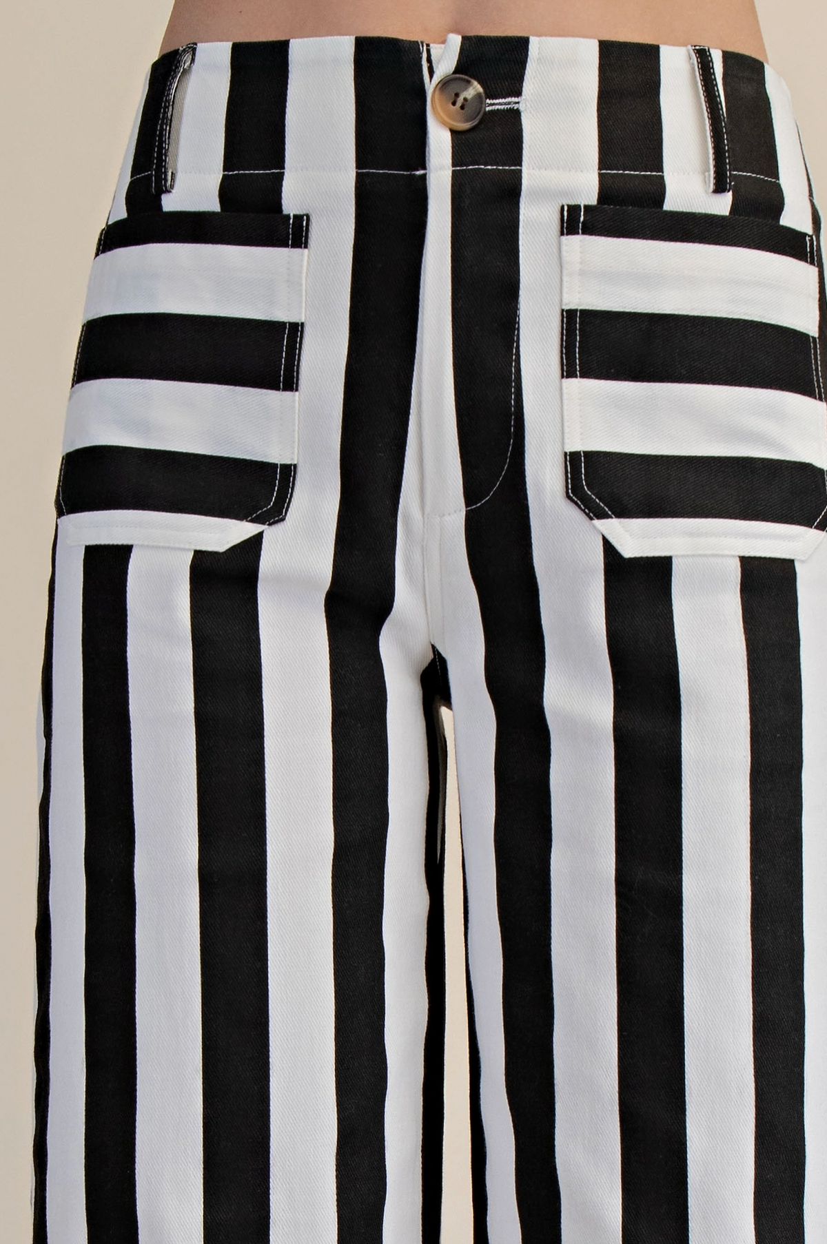 Colette Cropped Striped Pant