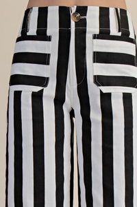 Colette Cropped Striped Pant