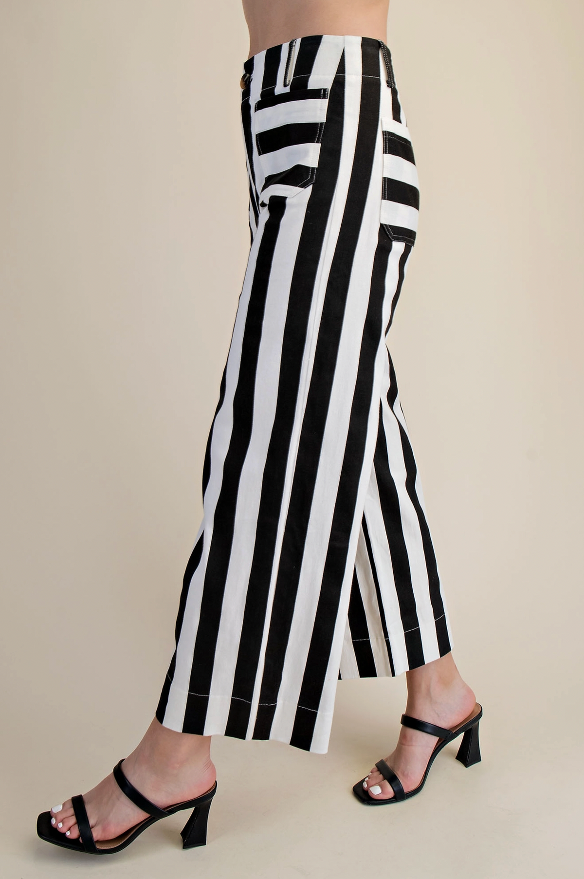 Colette Cropped Striped Pant