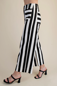 Colette Cropped Striped Pant