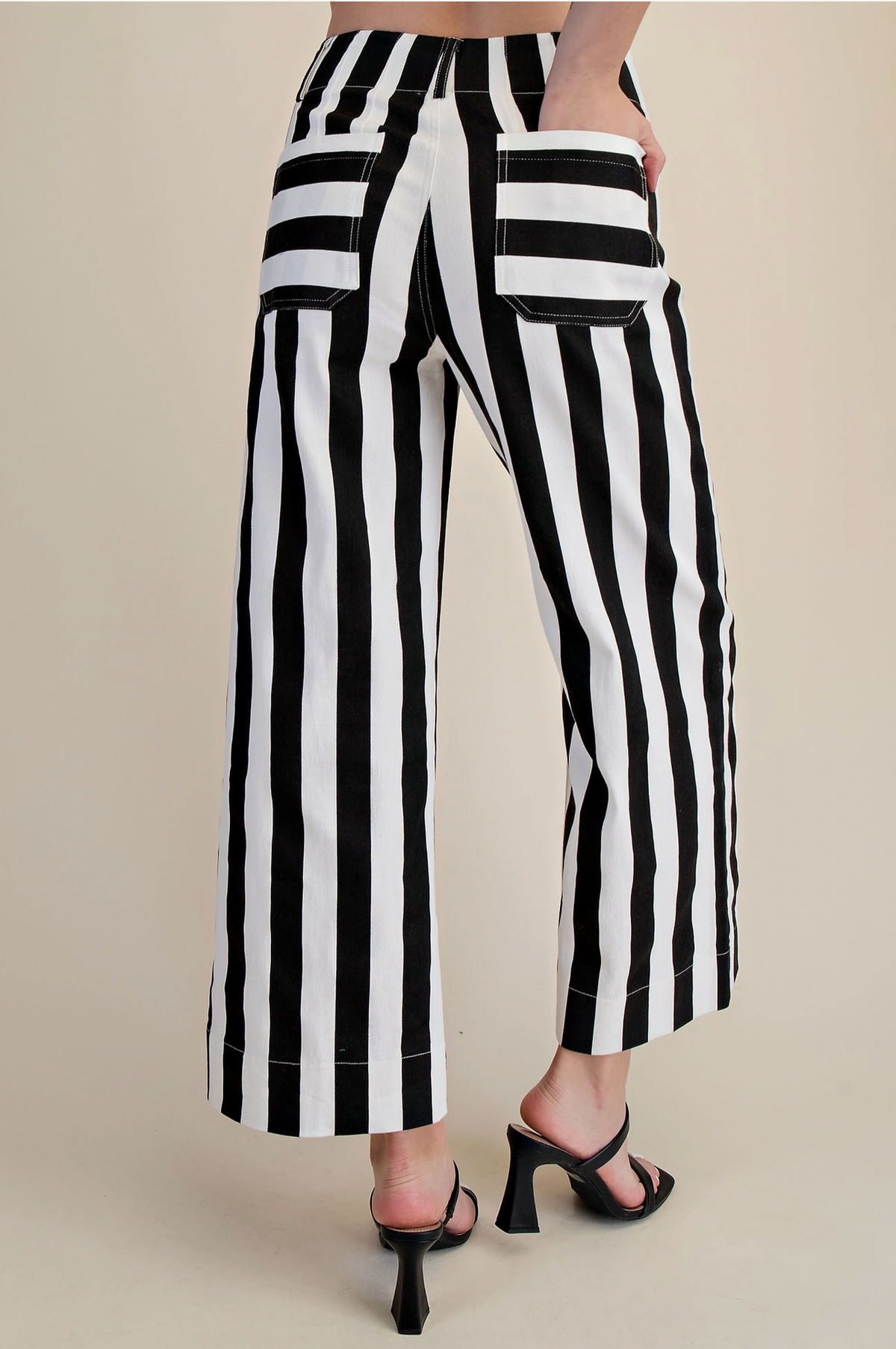 Colette Cropped Striped Pant