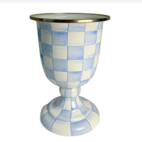 Sky Check Pedestal Vase