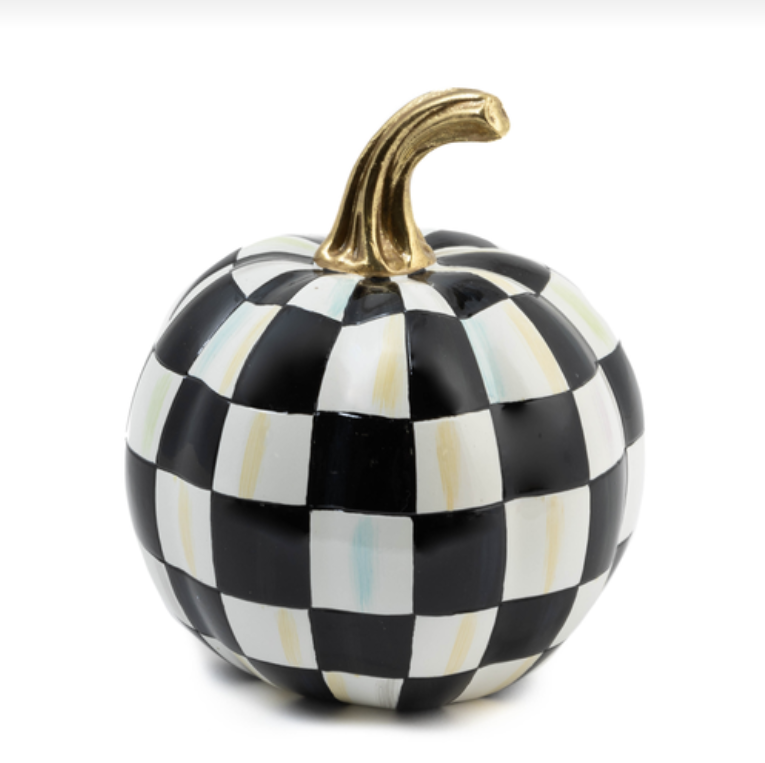 Courtly Check Glossy Pumpkin -Mini