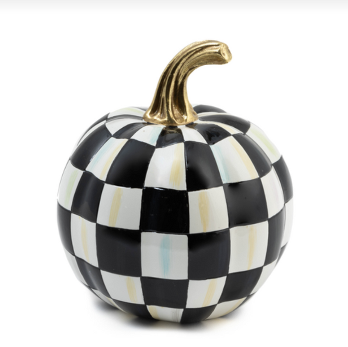 Courtly Check Glossy Pumpkin -Mini
