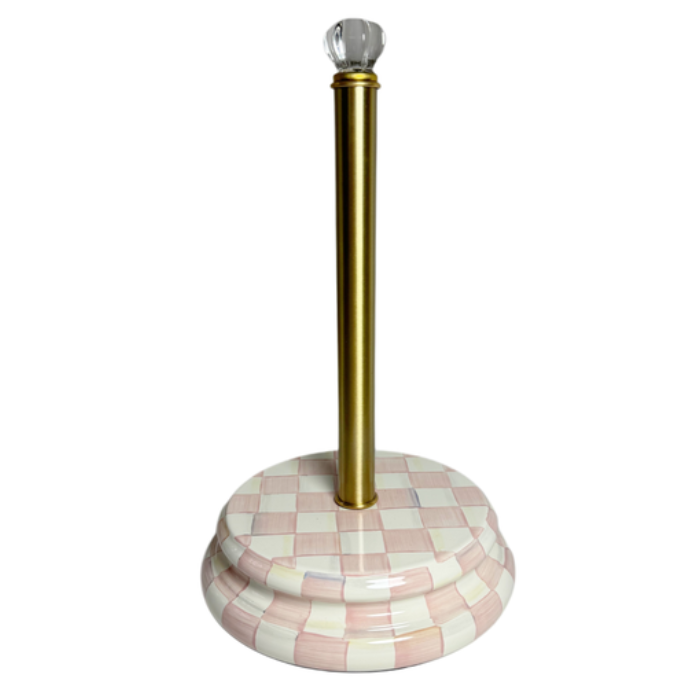 Rosy Check Paper Towel Holder