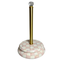 Rosy Check Paper Towel Holder