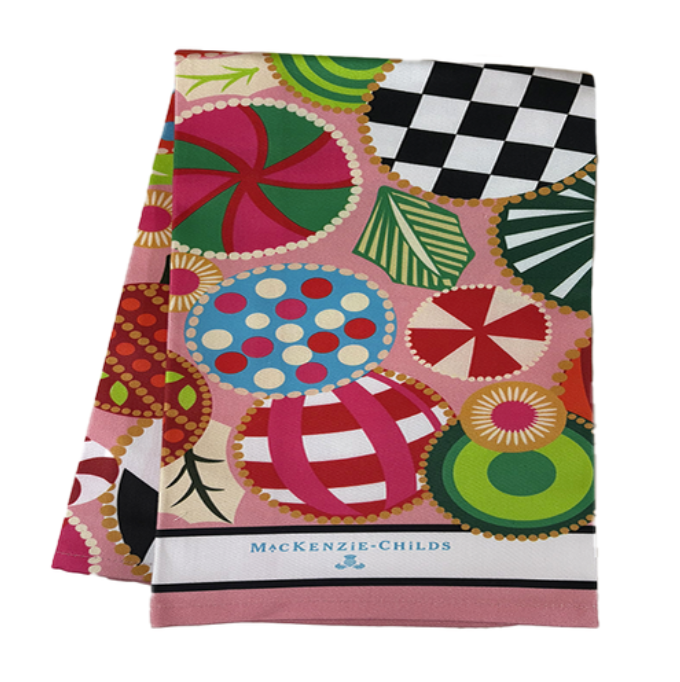 Jolly Ornaments Printed Dish Towel