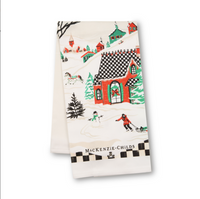 Alpine Village Printed Dish Towel