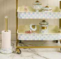 Sweets Jar with Sky Check Lid
