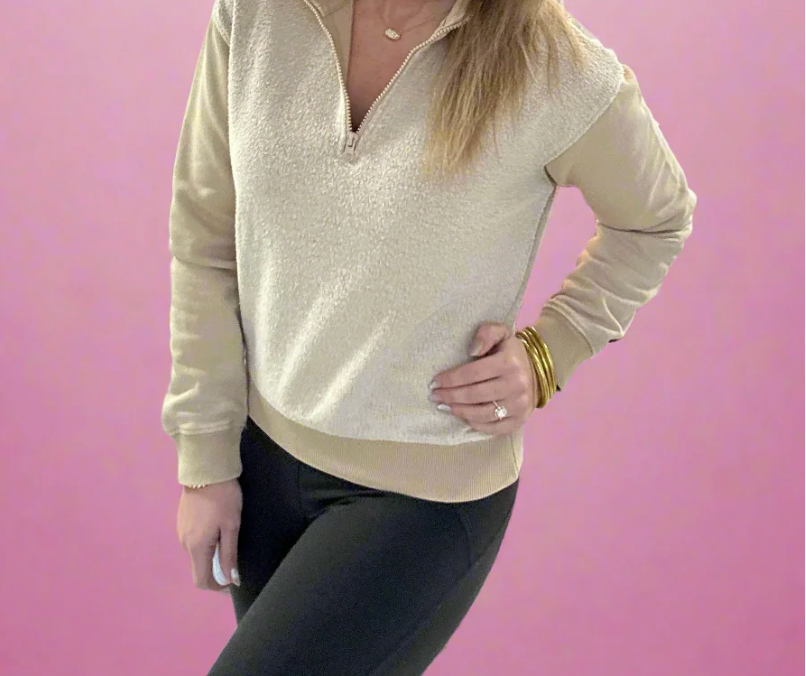 Vintage Fleece Half Zip Pullover