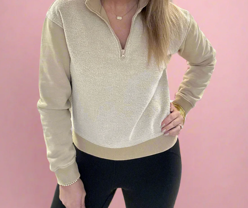 Vintage Fleece Half Zip Pullover