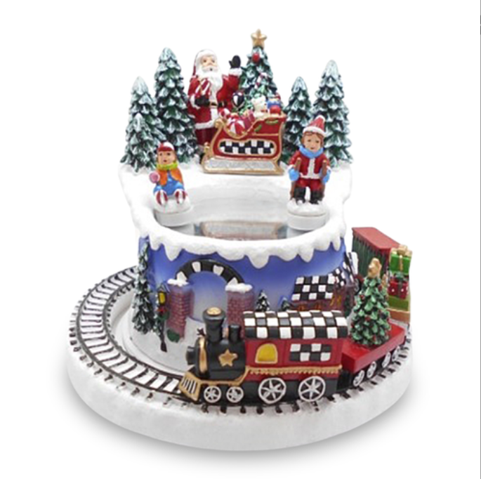 Musical Ice Skating Winter Scene
