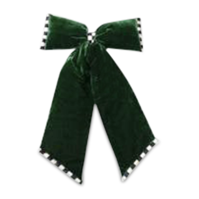 Green Velvet Jumbo Bow