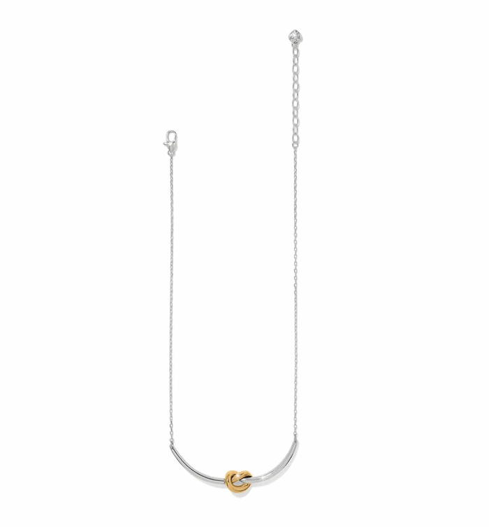 Interlok Single Knot Two Tone Necklace