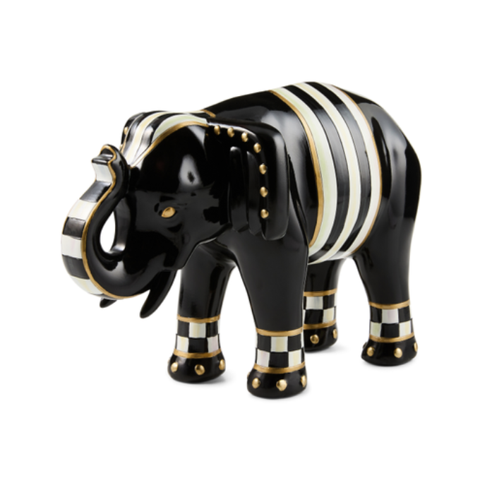 Courtly Check Elephant Figurine