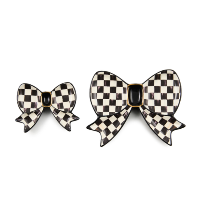 Courtly Bow Trinket Dishes, Set Of 2