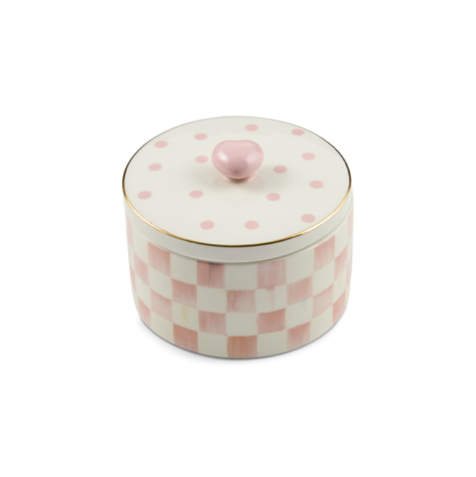 Rosy Check Trinket Box