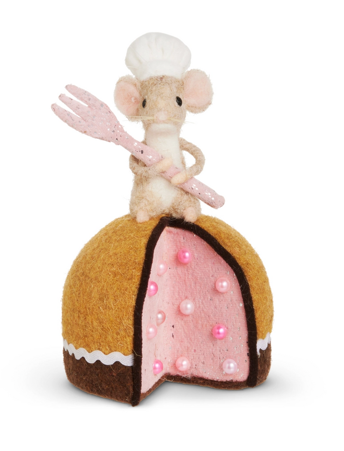 Cake Baking Mouse Ornament