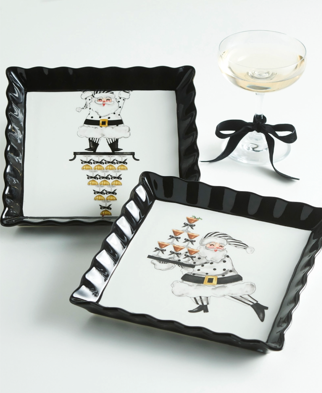 Service Santa Trinket Tray