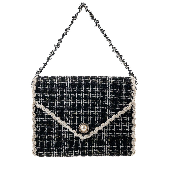 Black Tweed Purse Ornament