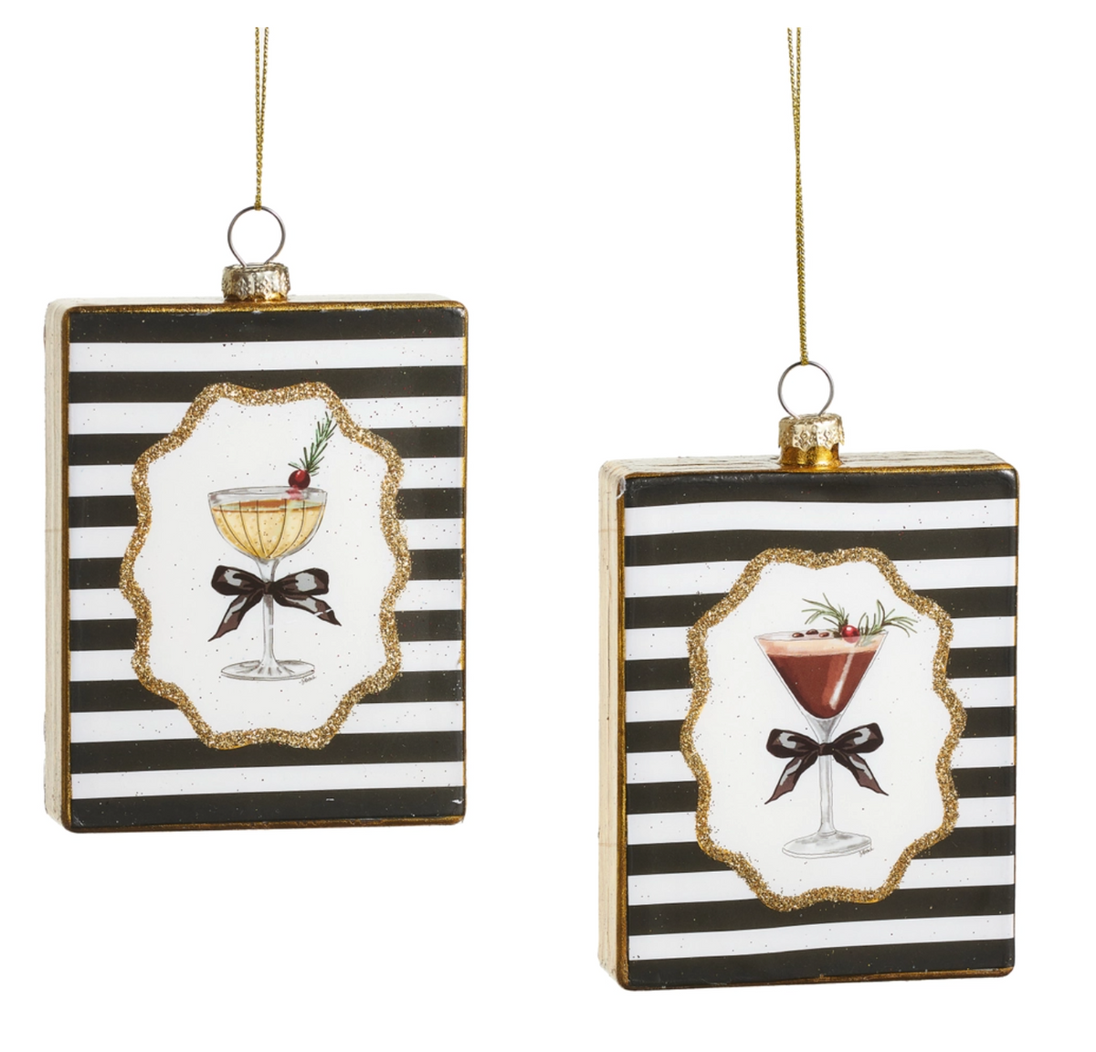 Elegant Spirits Square Ornament