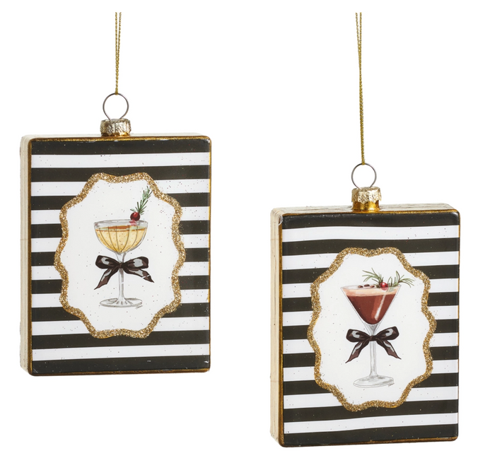 Elegant Spirits Square Ornament