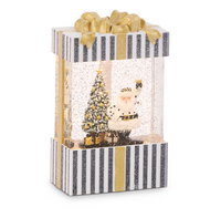 Champagne Service Santa Lighted Water Present