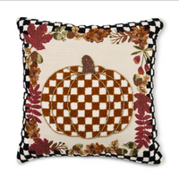 Check Pumpkin Throw Pillow