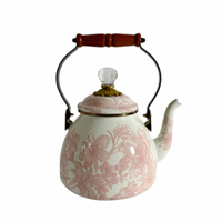 Rosy English Garden 2 Quart Tea Kettle